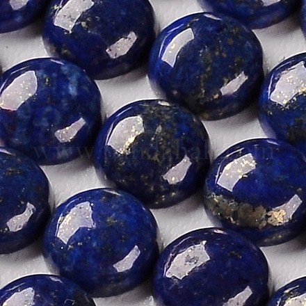 Lapis lazuli pierres précieuses naturelles teints dôme / demi rondes cabochons X-G-J330-06-6mm-1