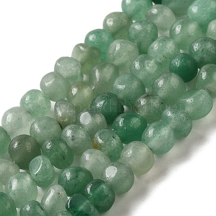Natürlichen grünen Aventurin Perlen Stränge G-D081-A09-1