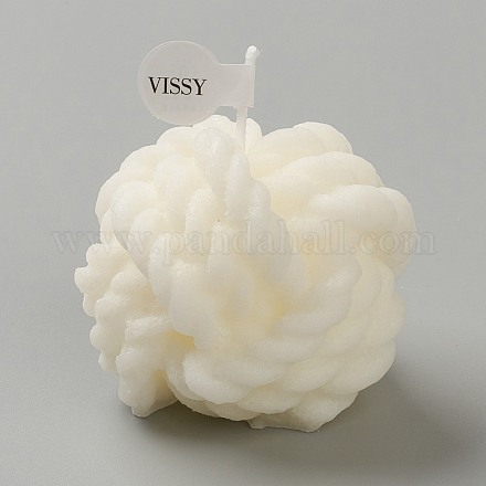 Bougies sans fumée d'aromathérapie en forme de pelote de laine DIY-B004-A01-1