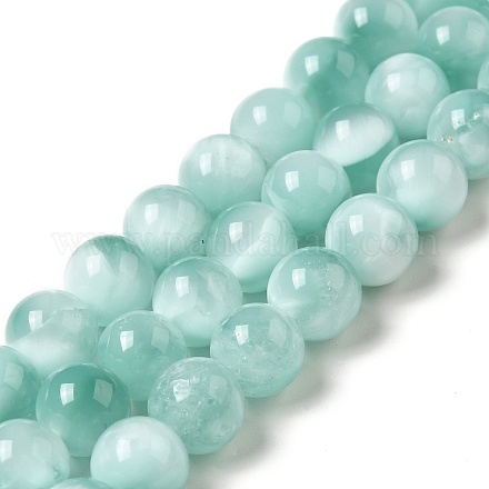 Brins de perles de verre naturel G-I247-31B-1