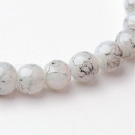 Chapelets de perles en verre peint X-GLAD-S075-4mm-65-1