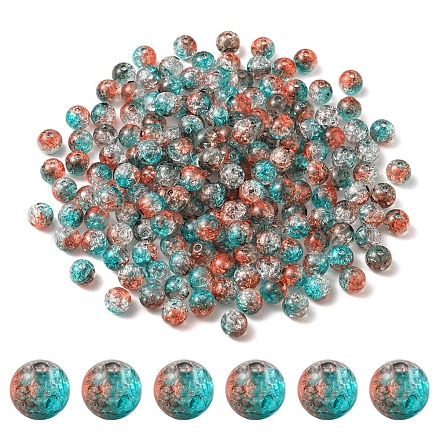 50g de perles acryliques craquelées transparentes CACR-YW0001-01B-1