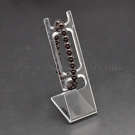 Rectangle Organic Glass Jewelry Bracelet Displays X-BDIS-L001-05-1
