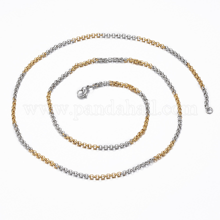 304 Edelstahl Kabelkette Halsketten NJEW-K089-09A-1