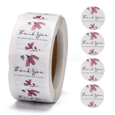 1 Inch Thank You for Supporting My Small Business Stickers X-DIY-M005-C07-1
