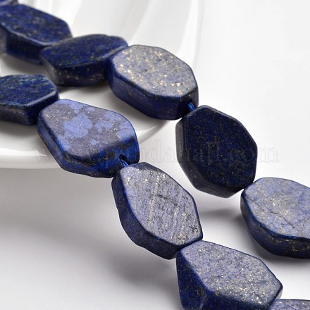 Nuggets Natural Lapis Lazuli Bead Strands G-N0156-09-1
