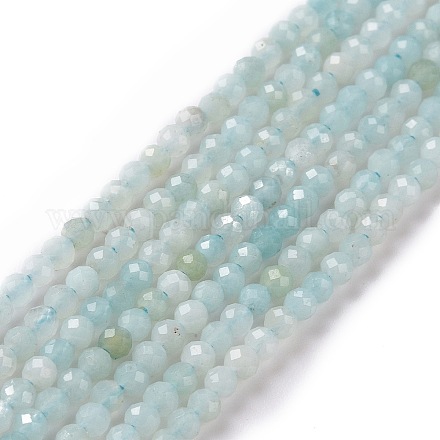 Chapelets de perles en amazonite naturelle G-E351-10A-1
