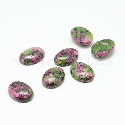 Synthetischer Rubin in Zoisit-Edelstein-Cabochons&nbsp;G-T020-18x25mm-13-1