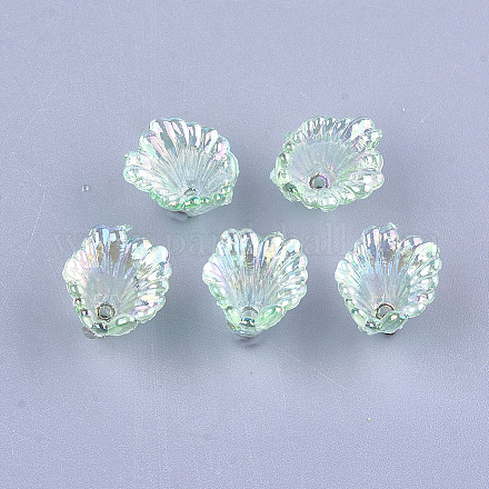 Transparentes bouchons acrylique de perles TACR-T007-01B-1