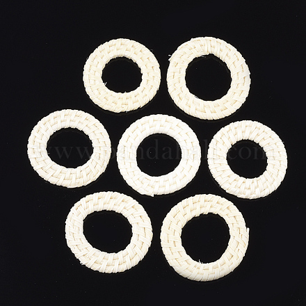 Reed caña hecha a mano / anillos de unión de ratán tejidos WOVE-T006-062B-1