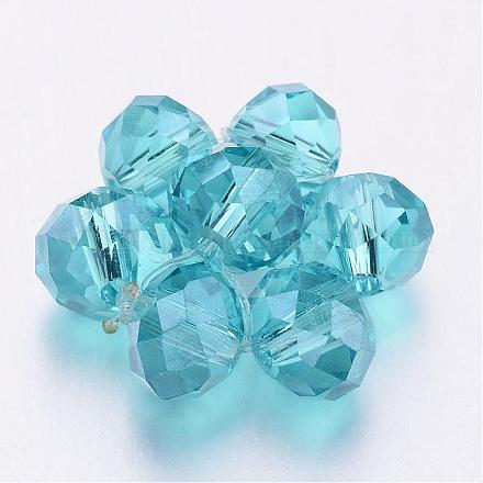 Glass Cluster Beads GLAA-6MM-03-1
