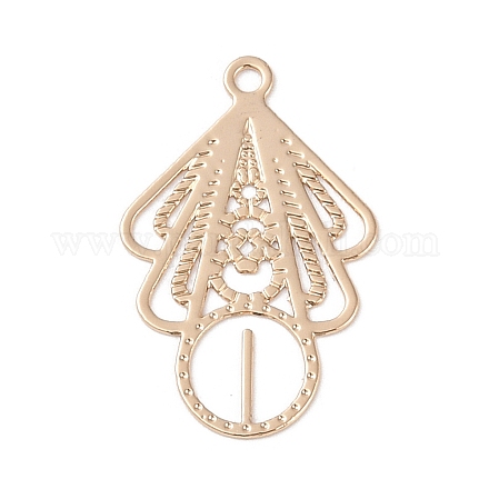 Подвески из латуни с травленым металлом KK-Z058-06KCG-1