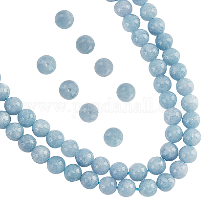 Perlen ca. 90 Stück natürliche Chalcedonperlen G-NB0003-81-1