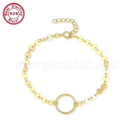 925 Sterling Silver Ring Link Bracelets EN4522-3-1