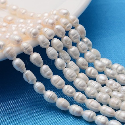 Hebras de perlas naturales cultivadas de agua dulce de grado aa X-A23WM011-1