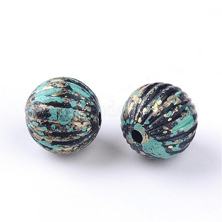 Antique Style Acrylic Beads OACR-S013-2586A-1