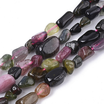 Natural Tourmaline  Beads Strands G-S363-062-1