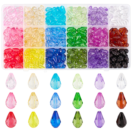396pcs 18 Arten Acrylperlen MACR-PH0002-03-1