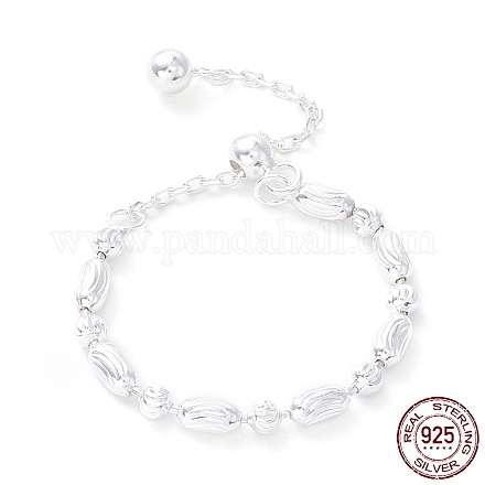 925 anillo de dedo deslizante colgante de plata esterlina para niña mujer RJEW-C006-03S-1