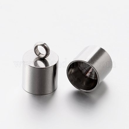 201 Stainless Steel Cord Ends STAS-E077-03-1