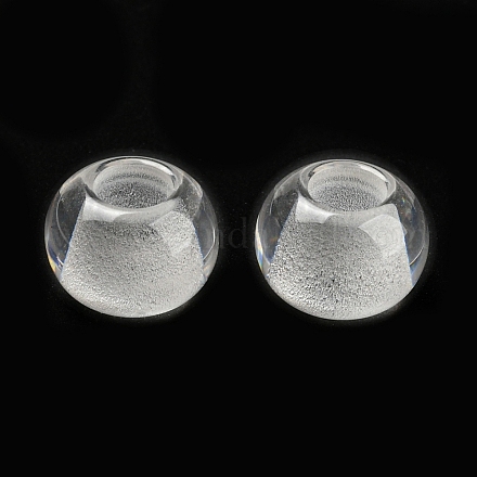 Perline europei di resina trasparente RESI-D070-01-1