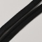 Flat Polyester Elastic Lip Trim Cord, Webbing Garment Sewing Accessories, Black, 10mm, about 10 Yards/Skein