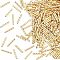 SUPERFINDINGS about 300Pcs Brass Tubes Beads 1.5mm Tubes Spacer Beads Gold Plated Noodle Tube Beads for DIY Bracelet Anklet Necklace Jewelry Making
