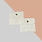 Fiber Bag, for Jewelry Drawstring Gift Bags, Square, White, 8x8cm