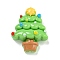 Christmas Opaque Resin Decoden Cabochons, Christmas Tree, 27x22x8mm