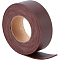 GORGECRAFT 25mm Wide Double-Sided Leather Strips 200cm Long Flat Leather Cord 1.7mm Thick Imitation Leather Strap Braided Threads for DIY Crafts Belt Handle Bracelet Jewelry Making, Coconut Brown