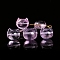 Natural Amethyst Beads, Cat Shape, 10~15mm