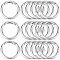 Zinc Alloy Spring Gate Rings, O Rings, Platinum, 6 Gauge, 33x4mm, Inner Diameter: 26mm, about 20pcs/box