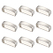10Pcs Alloy Waist Belt Keeper Rings, Rectangle, Platinum, 17.5x5x7mm