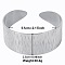 Non-Tarnish Vintage Texture 304 Stainless Steel Cuff Bangles for Women
