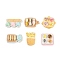Resin Cabochons, Imitation Food, Mixed Shapes, Mixed Color, 13.5~24.5x14~25.5x5~8mm