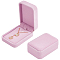 Flocking Gift Boxes, for Wristwatch Bracelets Storage, Lilac, 10.2x7x3.8cm