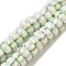 Handmade Polymer Clay Beads Strands, with Glitter Powder, Rondelle, Honeydew, 7~7.5x3~3.5mm, Hole: 1.6mm, about 116~118pcs/strand, 15.55~15.94''(39.5~40.5cm)