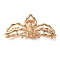 Halloween Alloy Claw Hair Clips for Women Girls, Spider, Golden, 44.5x106x37mm