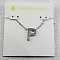 Brass Initial Pendant Necklaces for Women, Platinum, Letter P, 15.75 inch(40cm)