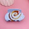 Cellulose Acetate Vortex Pattern Claw Hair Clips, Cornflower Blue, 90mm