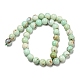 Naturali verde opale perle fili G-R494-A08-04-2