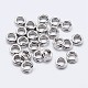 925 anillas divididas de plata de ley con baño de rodio STER-F036-01P-1x6mm-1