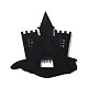 ウールフェルトお化け屋敷パーティーデコレーション  ハロウィーンをテーマにしたディスプレイ装飾  飾り木用  バナー  ガーランド  ブラック  96x96x2mm AJEW-P101-07B-2