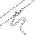 304 Edelstahl-Kabelketten-Halskette für Männer und Frauen NJEW-N050-A04-S20-2