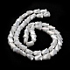 Electroplated Glass Beads Strands GLAA-G092-A-03-4
