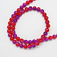 Spray Painted Glass Beads Strands DGLA-R002-8mm-M-2