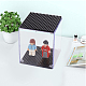 FINGERINSPIRE 2 Pcs Acrylic Stackable Model Display Case Minifigures Building Block Display Case with Black Base 3x3x4 inch Dustproof Showcase Assemble Cube Display Box for Minifigures Figure AJEW-WH0014-07B-5