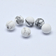 Perles d'howlite naturelle G-E403-15-2
