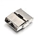 Rectangle 304 Stainless Steel Watch Band Clasps STAS-N076-11-2