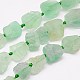 Natural Green Fluorite Beads Strands G-G543-05-1